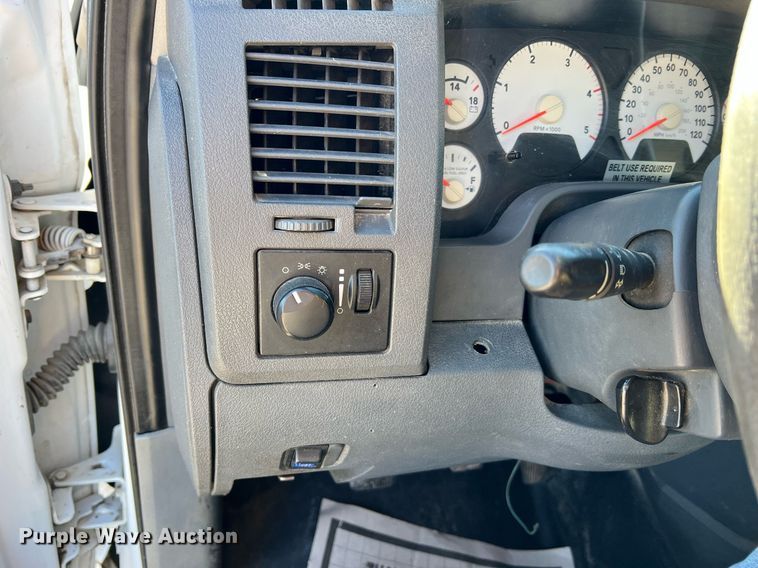 image for item NI9043 2009 Dodge Ram 5500HD  Quad Cab flatbed truck