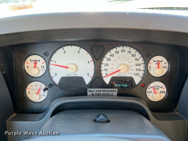 image for item NI9043 2009 Dodge Ram 5500HD  Quad Cab flatbed truck