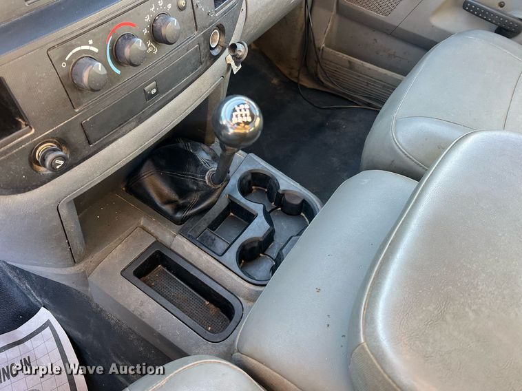 image for item NI9043 2009 Dodge Ram 5500HD  Quad Cab flatbed truck