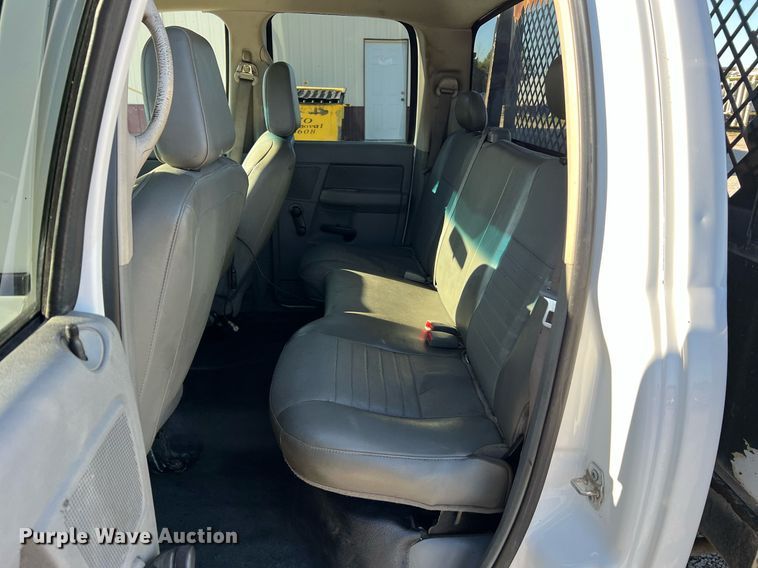 image for item NI9043 2009 Dodge Ram 5500HD  Quad Cab flatbed truck