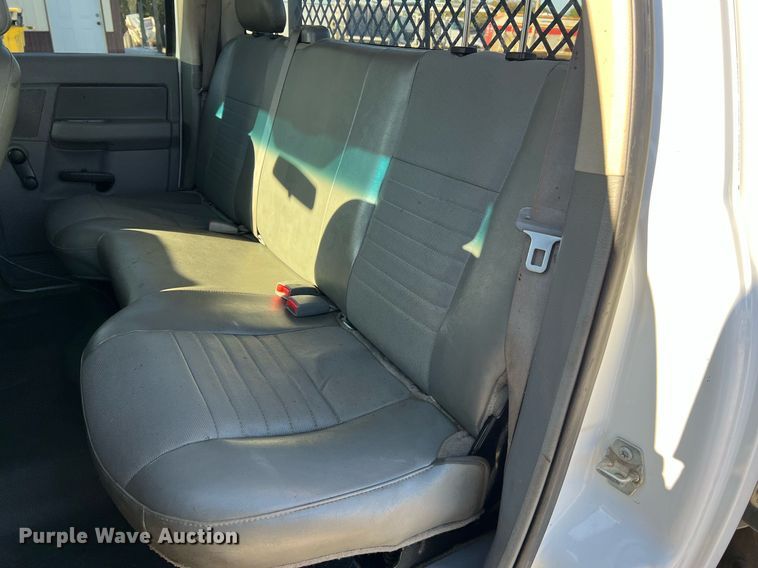 image for item NI9043 2009 Dodge Ram 5500HD  Quad Cab flatbed truck