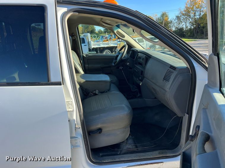 image for item NI9043 2009 Dodge Ram 5500HD  Quad Cab flatbed truck