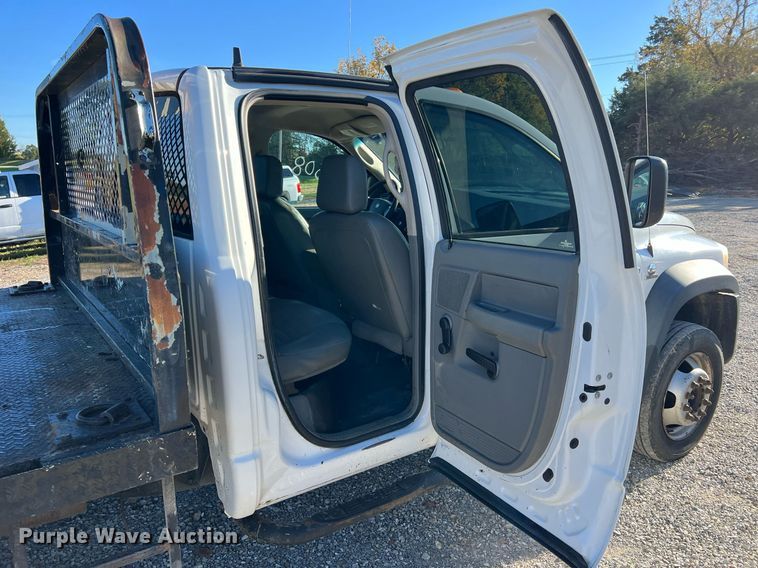 image for item NI9043 2009 Dodge Ram 5500HD  Quad Cab flatbed truck