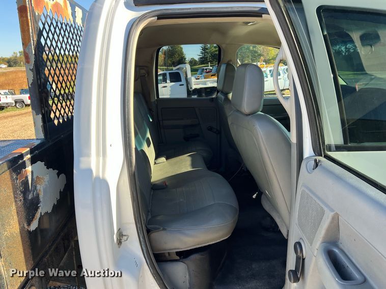 image for item NI9043 2009 Dodge Ram 5500HD  Quad Cab flatbed truck