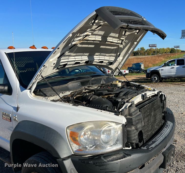 image for item NI9043 2009 Dodge Ram 5500HD  Quad Cab flatbed truck