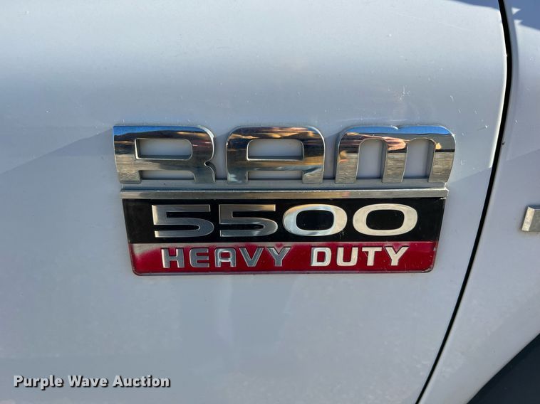 image for item NI9043 2009 Dodge Ram 5500HD  Quad Cab flatbed truck