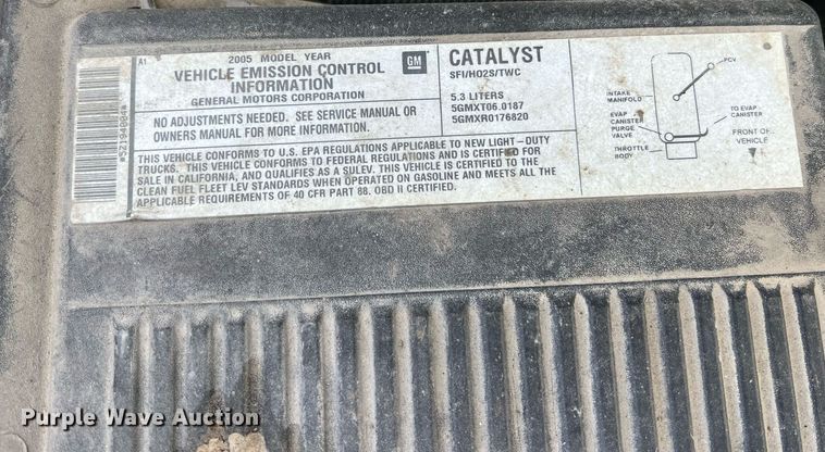 image for item NI9059 2005 Chevrolet Silverado 1500  Ext. Cab pickup truck cab and chassis