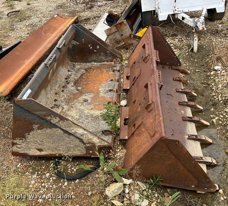 image for item NI9071 (2) 79" W skid steer buckets