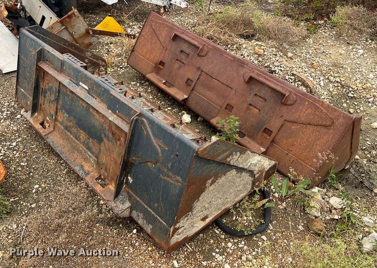 image for item NI9071 (2) 79" W skid steer buckets