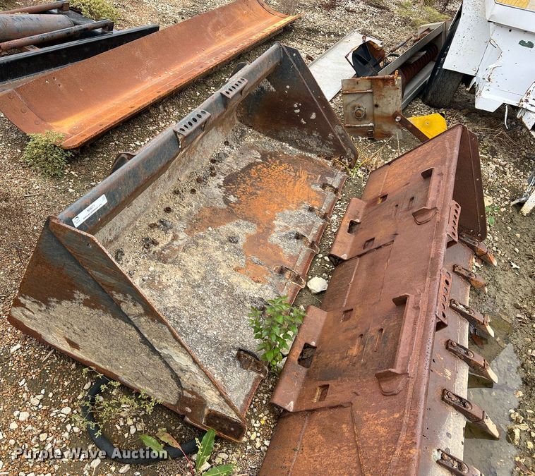 image for item NI9071 (2) 79" W skid steer buckets