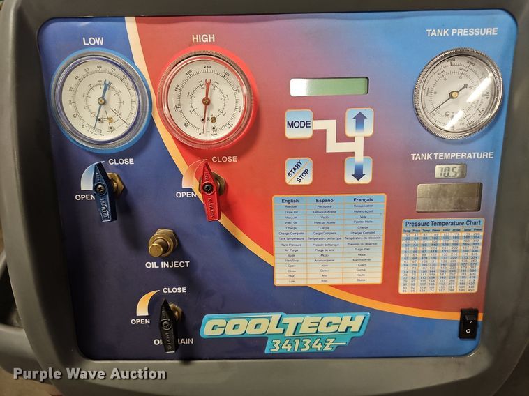 image for item NJ9893 SPX Robinair Cooltech 34134Z   refrigerant recovery