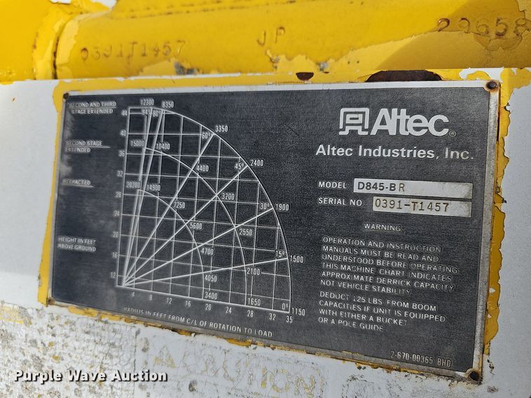 image for item NJ9897 1991  Chevrolet Kodiak  digger derrick truck