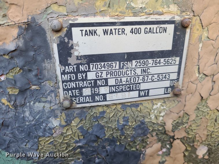 image for item NJ9972 1968  tank trailer