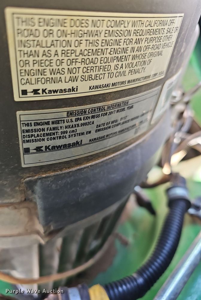 image for item NJ9987 2017 John Deere Z970R  ZTR lawn mower