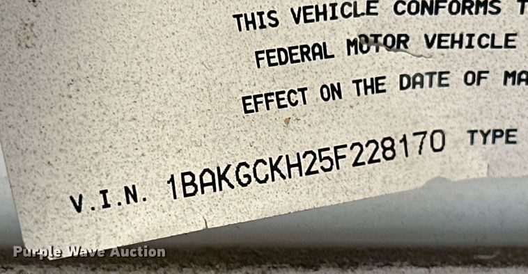 image for item NO9262 2005 Blue Bird Vision  school bus