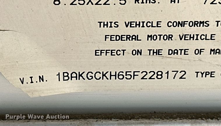 image for item NO9263 2005 Blue Bird Vision  school bus