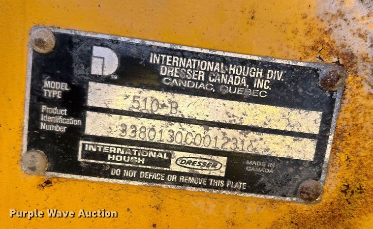 image for item NQ9427 1986 International-Hough 510 B  wheel loader