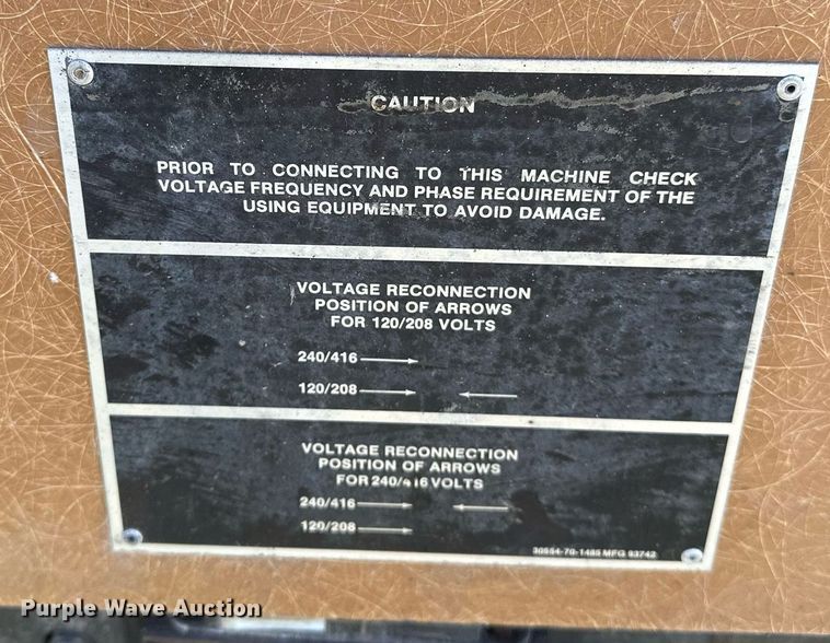 image for item NQ9431 1974 Fermont MEP-006A  generator