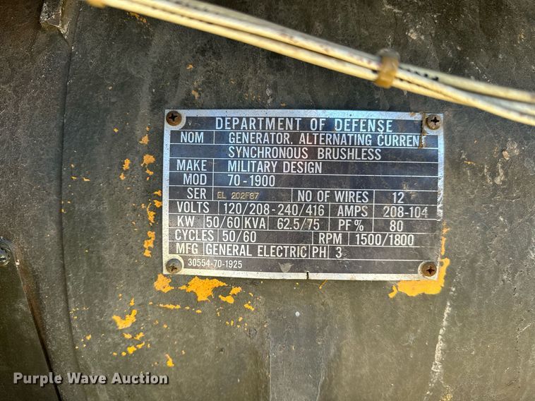 image for item NQ9433 1975 Fermont  generator