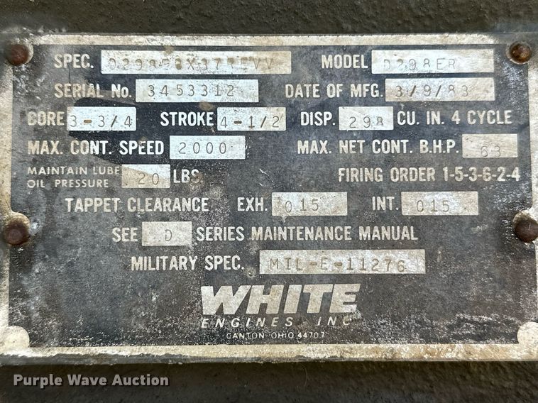 image for item NQ9435 1980 John R Hollingsworth  generator