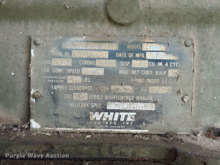 image for item NQ9438 1986 John R Hollingsworth MEP-005A  generator