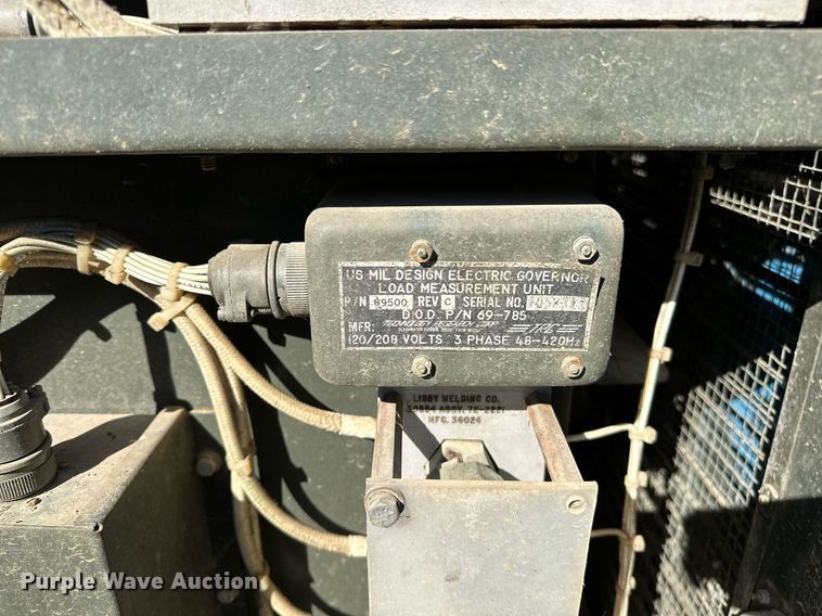 image for item NQ9441 1986 Libby Welding MEP-005A  generator