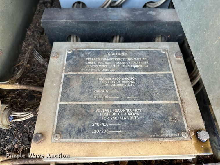 image for item NQ9442 1987 John R Hollingsworth MEP-005A  generator