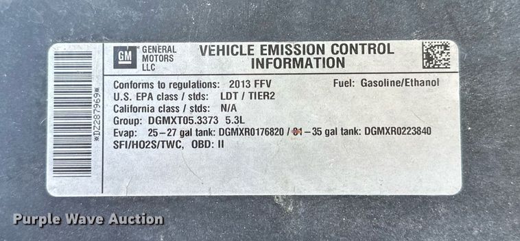 image for item NQ9444 2013 Chevrolet Silverado 1500  Ext. Cab pickup truck