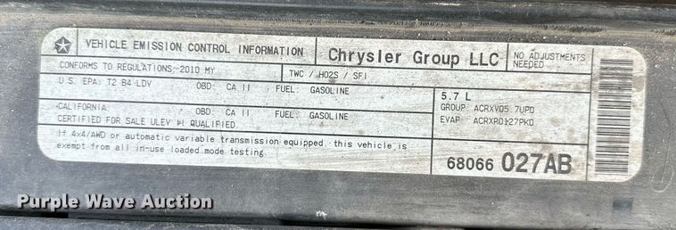 image for item NQ9467 2010 Dodge Charger
