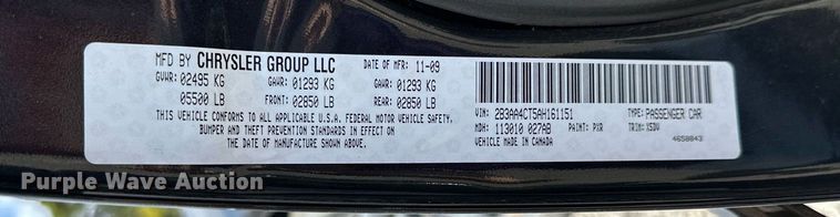 image for item NQ9467 2010 Dodge Charger