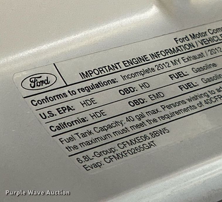 image for item NQ9971 2012 Ford F550 Super Duty XL  bucket truck