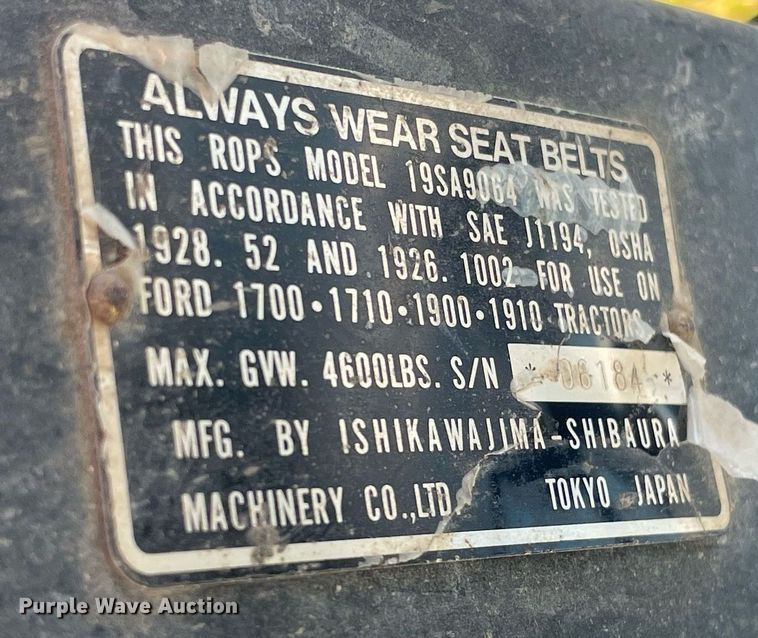 image for item NX9891 1985 Ford 1710  MFWD tractor