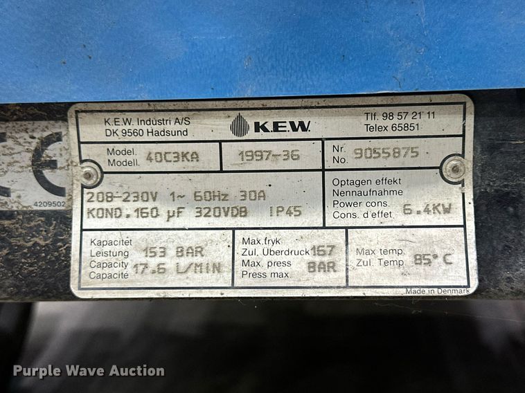 image for item OK9019 KEW 40C3KA  pressure washer