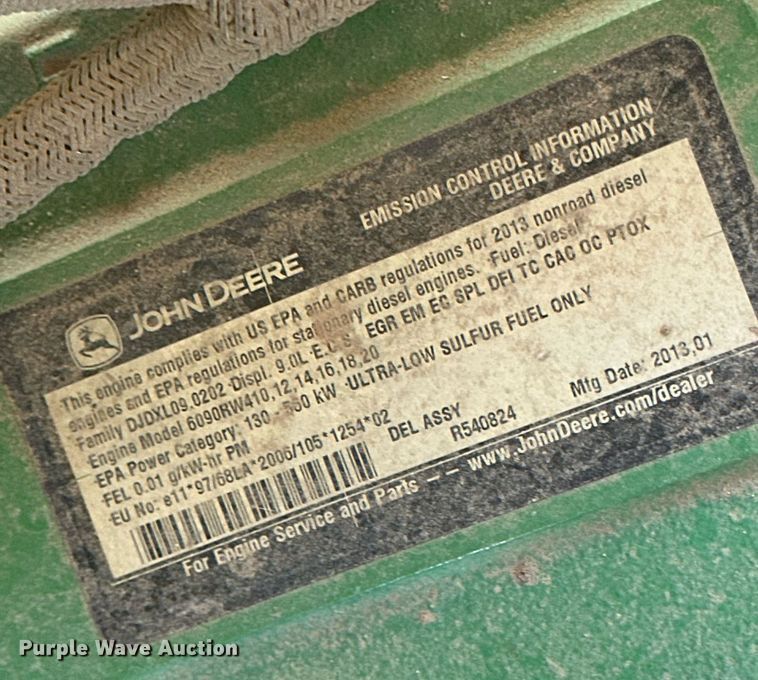 image for item DH1853 2013 John Deere 8335R  MFWD tractor