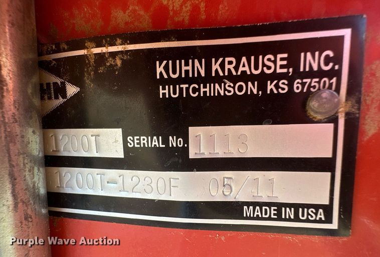 image for item DH1864 2011 Krause 1200T  strip-till