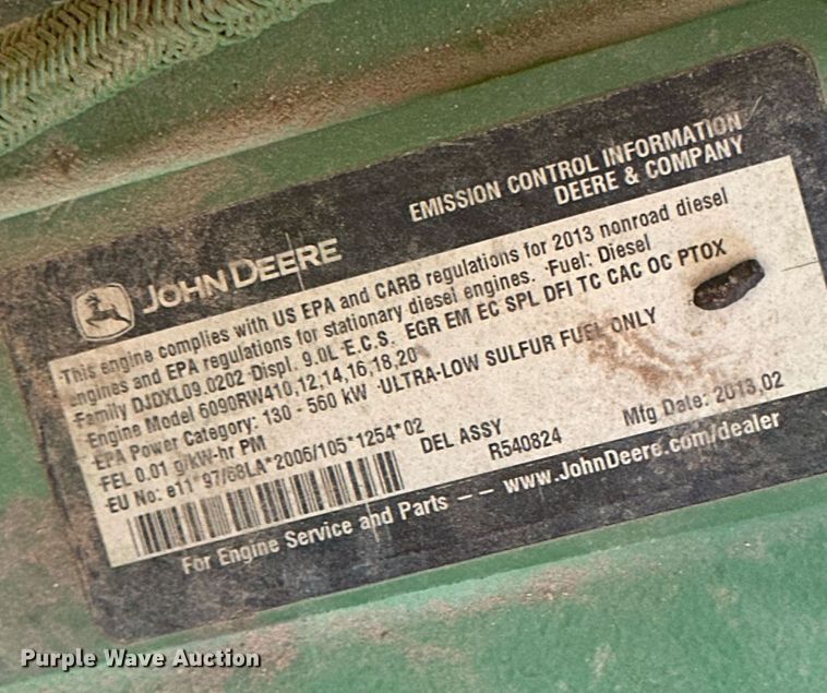 image for item DH1871 2013 John Deere 8335R  MFWD tractor