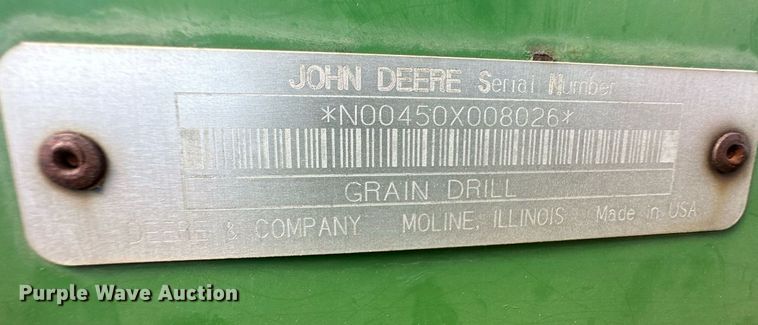 image for item DH1873 John Deere 450  grain drill