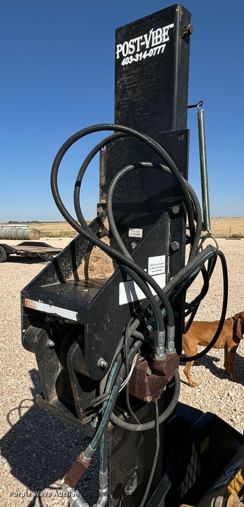image for item DK2559 Post-Vibe PV102  skid steer post driver