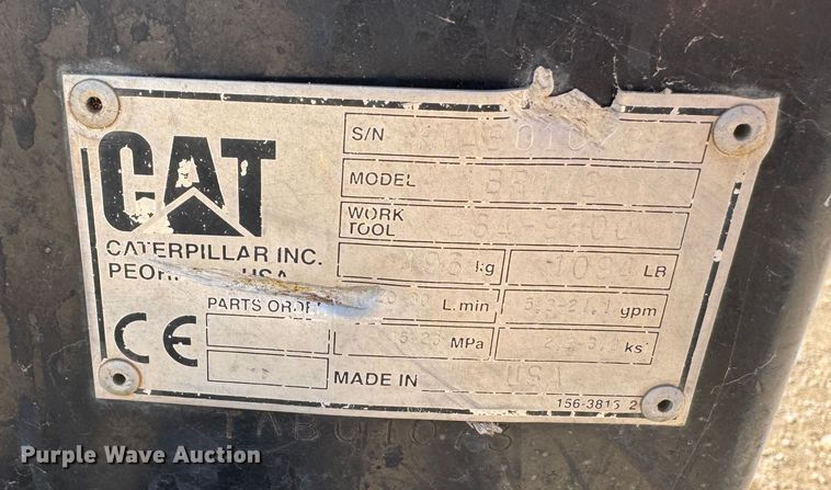 image for item DK2575 Caterpillar BR172  skid steer rotary mower