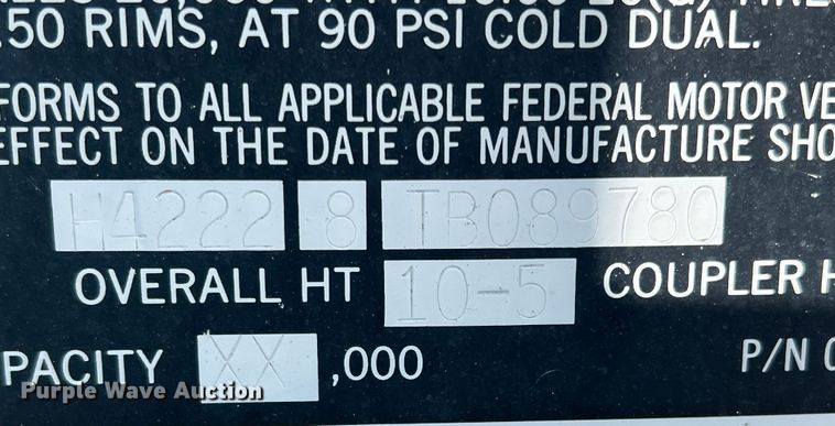 image for item DS2443 1996 Timpte Super Hopper  grain trailer