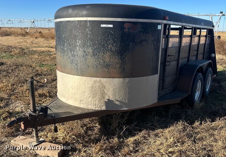 image for item IU9078 Shop built  livestock trailer