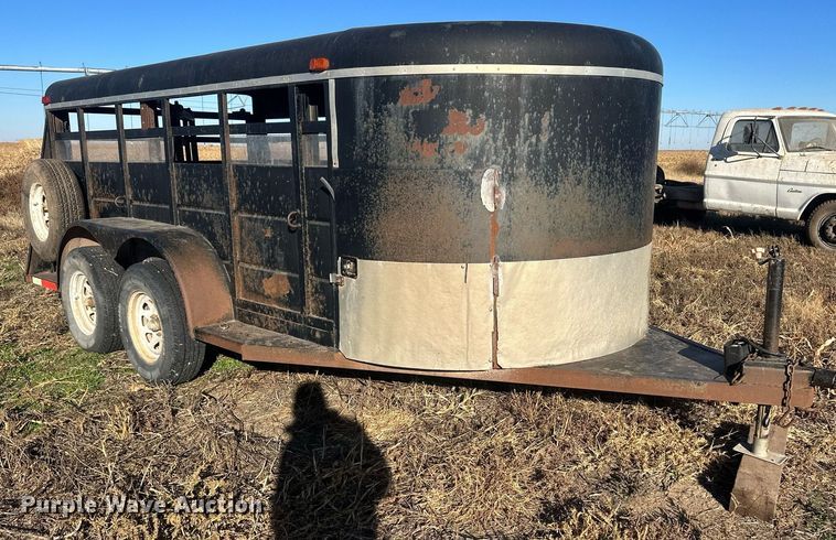 image for item IU9078 Shop built  livestock trailer