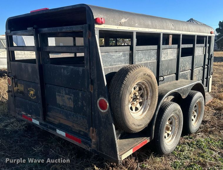 image for item IU9078 Shop built  livestock trailer