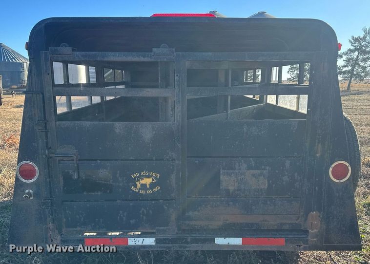 image for item IU9078 Shop built  livestock trailer