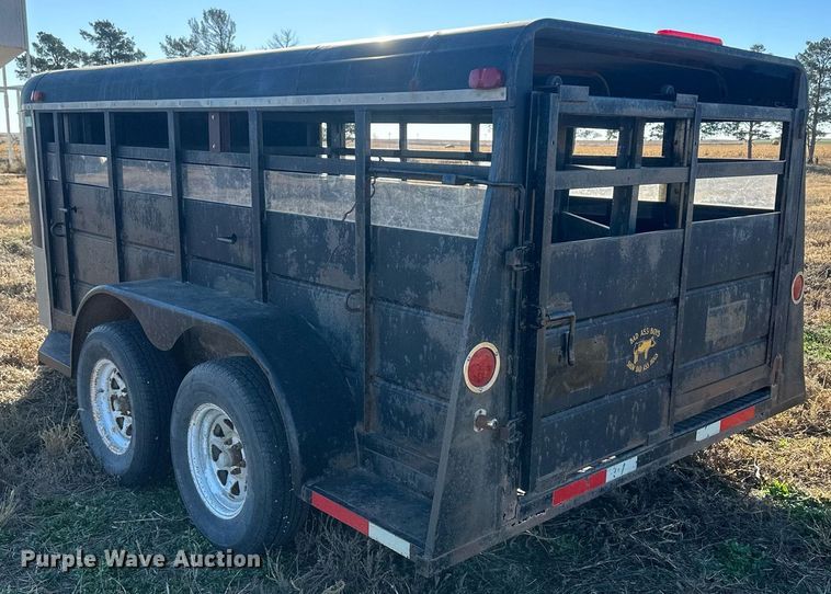 image for item IU9078 Shop built  livestock trailer