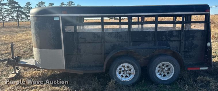 image for item IU9078 Shop built  livestock trailer