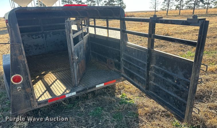 image for item IU9078 Shop built  livestock trailer