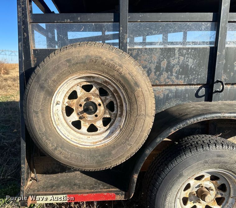 image for item IU9078 Shop built  livestock trailer