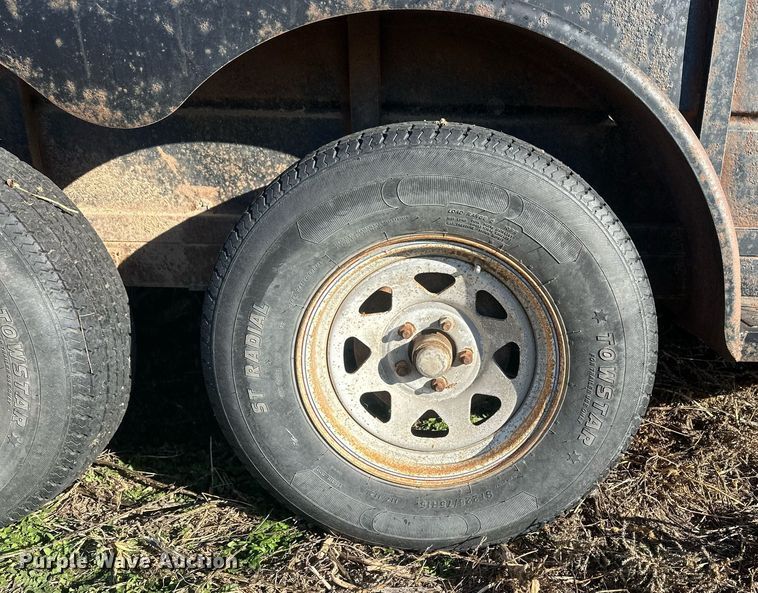 image for item IU9078 Shop built  livestock trailer