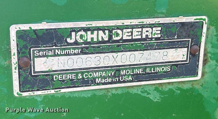 image for item LD9792 John Deere 630  tandem disk